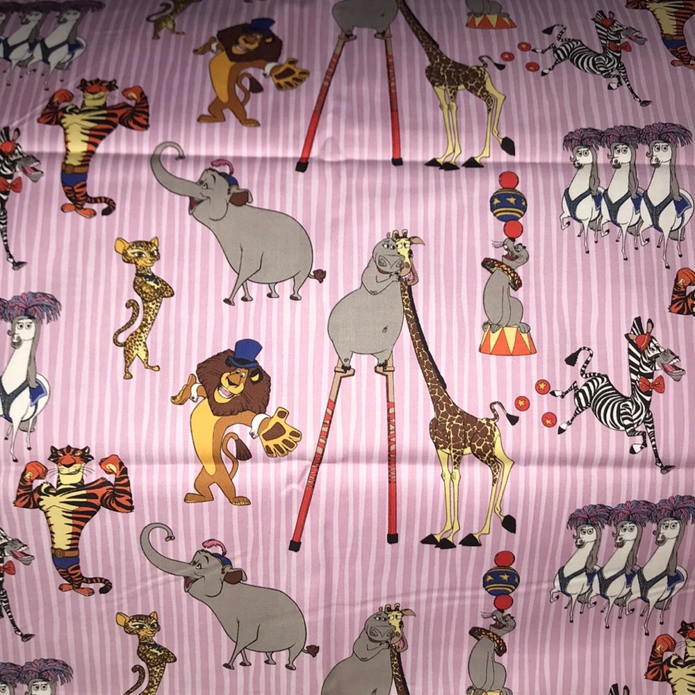New Circus Animals Print Fabric